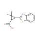 3-(1,3-Benzothiazol-2-yl)-2,2-dimethyl-cyclopropanecarboxylic acid - chemical structure image