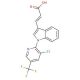 3-{1-[3-Chloro-5-(trifluoromethyl)-2-pyridinyl]-1H-indol-3-yl}acrylic acid - chemical structure image