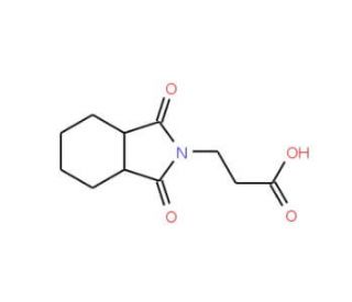 3-(1,3-Dioxo-octahydro-isoindol-2-yl)-propionic acid - chemical structure image