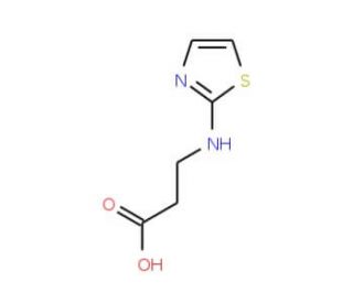 3-(1,3-thiazol-2-ylamino)propanoic acid - chemical structure image