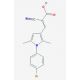 3-[1-(4-bromophenyl)-2,5-dimethyl-1H-pyrrol-3-yl]-2-cyanoacrylic acid - chemical structure image