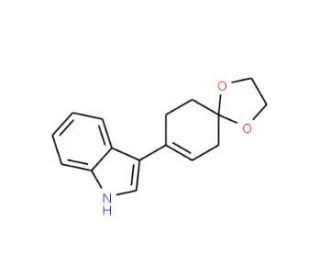 3-(1,4-Dioxaspiro[4.5]dec-7-en-8-yl)-1H-indole (CAS 143165-32-6) - chemical structure image