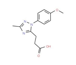 3-[1-(4-Methoxyphenyl)-3-methyl-1H-1,2,4-triazol-5-yl]propanoic acid - chemical structure image
