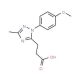 3-[1-(4-Methoxyphenyl)-3-methyl-1H-1,2,4-triazol-5-yl]propanoic acid - chemical structure image