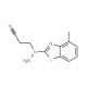 3-[1-(4-Methyl-1,3-benzothiazol-2-yl)hydrazino]-propanenitrile - chemical structure image