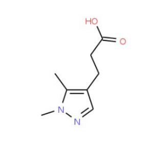 3-(1,5-Dimethyl-1H-pyrazol-4-yl)-propionic acid - chemical structure image