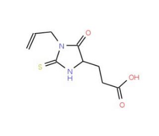 3-(1-Allyl-5-oxo-2-thioxo-imidazolidin-4-yl)-propionic acid (CAS 436855-68-4) - chemical structure image