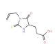 3-(1-Allyl-5-oxo-2-thioxo-imidazolidin-4-yl)-propionic acid (CAS 436855-68-4) - chemical structure image