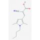 3-(1-butyl-2,5-dimethyl-1H-pyrrol-3-yl)-2-cyanoacrylic acid - chemical structure image