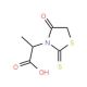 3-(1-Carboxyethyl)thiazolidine-4-one-2-thione - chemical structure image