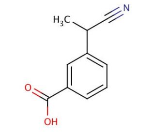 3-(1-Cyanoethyl)benzoic acid (CAS 5537-71-3) - chemical structure image