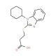 3-(1-Cyclohexyl-1H-benzoimidazol-2-ylsulfanyl)-propionic acid - chemical structure image