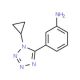 3-(1-cyclopropyl-1H-tetrazol-5-yl)aniline - chemical structure image
