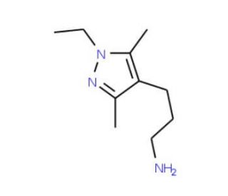 3-(1-Ethyl-3,5-dimethyl-1H-pyrazol-4-yl)-propylamine - chemical structure image