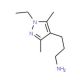 3-(1-Ethyl-3,5-dimethyl-1H-pyrazol-4-yl)-propylamine - chemical structure image