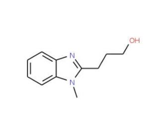3-(1-Methyl-1H-benzoimidazol-2-yl)-propan-1-ol (CAS 116040-91-6) - chemical structure image