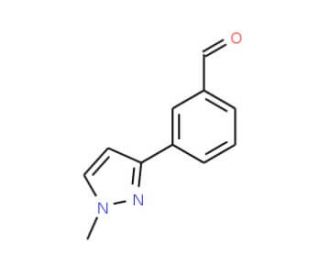 3-(1-Methyl-1H-pyrazol-3-yl)benzaldehyde (CAS 179056-79-2) - chemical structure image