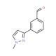 3-(1-Methyl-1H-pyrazol-3-yl)benzaldehyde (CAS 179056-79-2) - chemical structure image