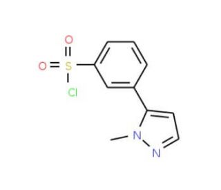 3-(1-Methyl-1H-pyrazol-5-yl)benzenesulphonyl chloride (CAS 941716-85-4) - chemical structure image