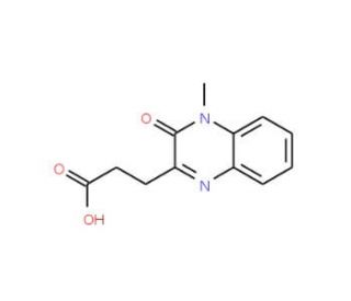3-(1-Methyl-2-oxo-1,2-dihydroquinoxalin-3-yl)propionic acid - chemical structure image