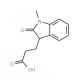 3-(1-Methyl-2-oxo-2,3-dihydro-1H-indol-3-yl)-propionic acid - chemical structure image