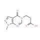 3-(1-Methyl-4-oxo-1,4-dihydro-pyrazolo[3,4-d]-pyrimidin-5-yl)-propionic acid - chemical structure image