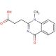 3-(1-methyl-4-oxo-1,4-dihydroquinazolin-2-yl)propanoic acid (CAS 730957-01-4) - chemical structure image