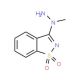3-(1-methylhydrazino)-1,2-benzisothiazole 1,1-dioxide - chemical structure image
