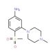 3-(1-Methylpiperazin-4-yl)-4-methylsulfonylaniline - chemical structure image