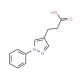 3-(1-phenyl-1H-pyrazol-4-yl)propanoic acid (CAS 100142-73-2) - chemical structure image