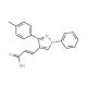 3-(1-Phenyl-3-p-tolyl-1H-pyrazol-4-yl)-acrylic acid (CAS 108446-74-8) - chemical structure image