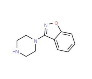 3-(1-Piperazinyl)-1,2-benzisoxazole (CAS 87691-89-2) - chemical structure image