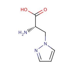 3-(1-Pyrazolyl)-L-alanine (CAS 2734-48-7) - chemical structure image