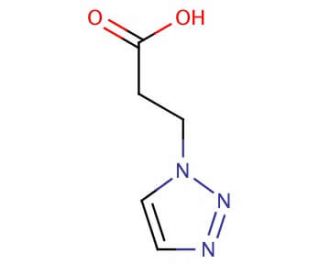 3-(1H-1,2,3-triazol-1-yl)propanoic acid - chemical structure image