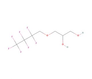 3-(1H,1H-Heptafluorobutoxy)propane-1,2-diol (CAS 25385-72-2) - chemical structure image