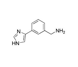 3-(1H-Imidazol-4-yl)benzylamine (CAS 885281-21-0) - chemical structure image