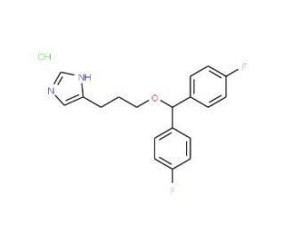 3-(1H-Imidazol-4-yl)propyl di(p-fluorophenyl)methyl ether hydrochloride (CAS 182069-10-9) - chemical structure image