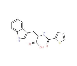 3-(1H-Indol-3-yl)-2-[(thiophene-2-carbonyl)-amino]-propionic acid - chemical structure image