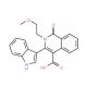 3-(1H-Indol-3-yl)-2-(2-methoxyethyl)-1-oxo-1,2-dihydroisoquinoline-4-carboxylic acid - chemical structure image