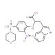 3-(1H-Indol-3-yl)-2-[4-(morpholine-4-sulfonyl)-2-nitro-phenylamino]-propionic acid - chemical structure image