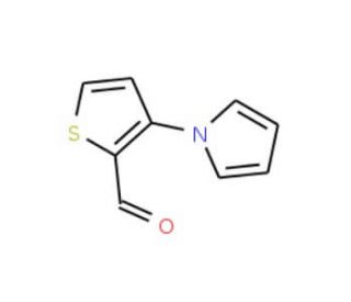 3-(1H-Pyrrol-1-yl)thiophene-2-carboxaldehyde (CAS 107073-28-9) - chemical structure image