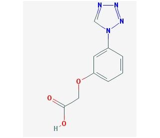 [3-(1H-tetrazol-1-yl)phenoxy]acetic acid (CAS 462067-31-8) - chemical structure image