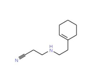 3-{[2-(1-Cyclohexen-1-yl)ethyl]-amino}propanenitrile - chemical structure image