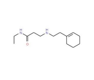 3-{[2-(1-Cyclohexen-1-yl)ethyl]amino}-N-ethylpropanamide - chemical structure image