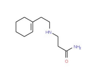 3-{[2-(1-Cyclohexen-1-yl)ethyl]amino}propanamide - chemical structure image