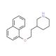 3-[2-(1-Naphthyloxy)ethyl]piperidine - chemical structure image