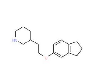 3-[2-(2,3-Dihydro-1H-inden-5-yloxy)ethyl]-piperidine - chemical structure image
