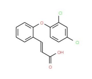 3-[2-(2,4-Dichlorophenoxy)phenyl]acrylic acid (CAS 86308-90-9) - chemical structure image