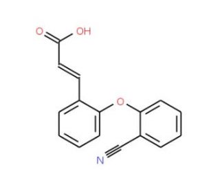 3-[2-(2-Cyanophenoxy)phenyl]acrylic acid - chemical structure image
