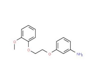 3-[2-(2-Methoxy-phenoxy)-ethoxy]-phenylamine - chemical structure image